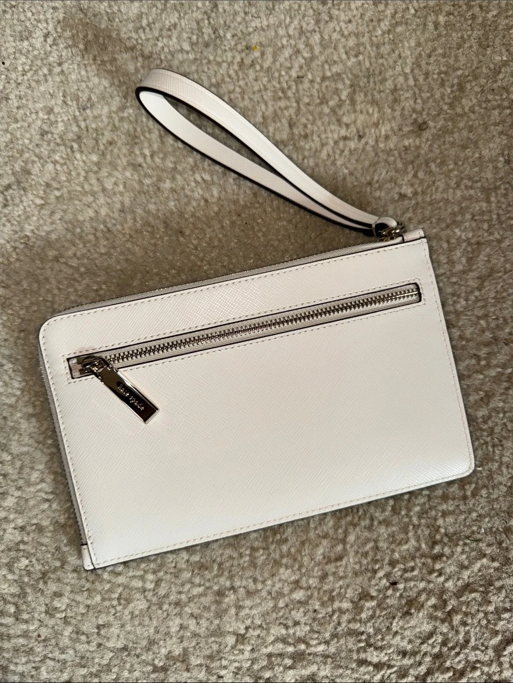 kate spade Ivory/Off White medium Leather Wristlet